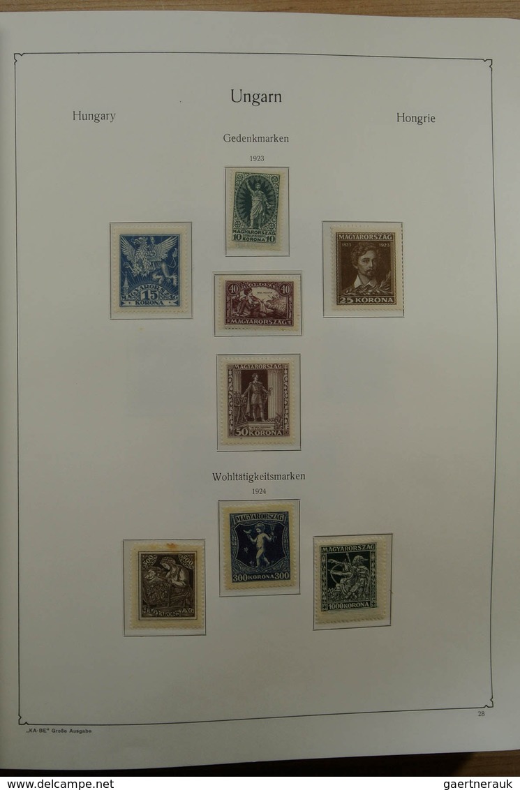 28432 Ungarn: 1871-1983. Very well filled, MNH, mint hinged and used collection Hungary 1841-1983 in 3 Kab