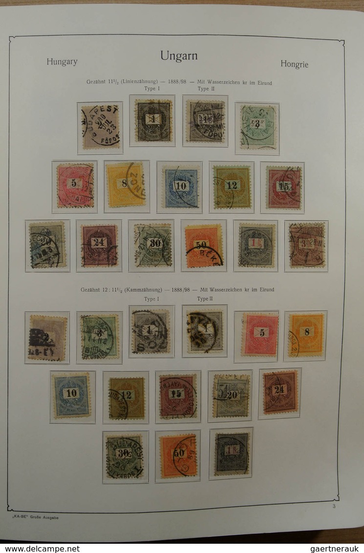 28432 Ungarn: 1871-1983. Very well filled, MNH, mint hinged and used collection Hungary 1841-1983 in 3 Kab