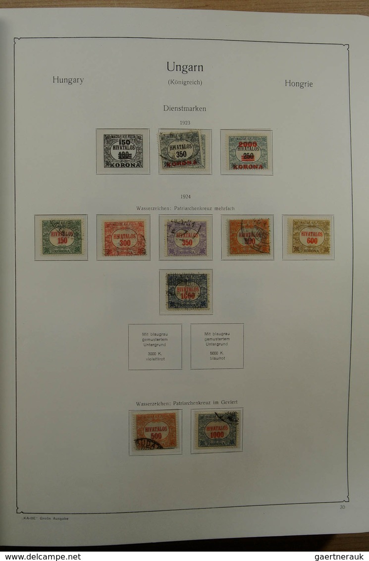 28432 Ungarn: 1871-1983. Very well filled, MNH, mint hinged and used collection Hungary 1841-1983 in 3 Kab