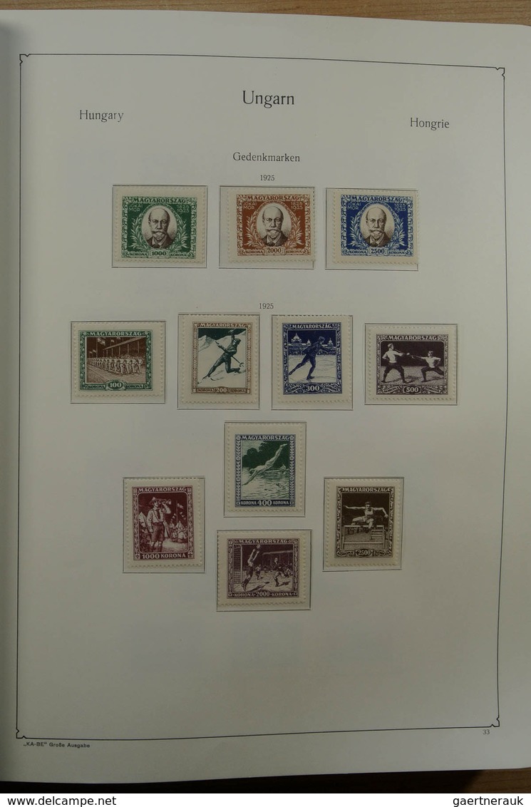 28432 Ungarn: 1871-1983. Very well filled, MNH, mint hinged and used collection Hungary 1841-1983 in 3 Kab