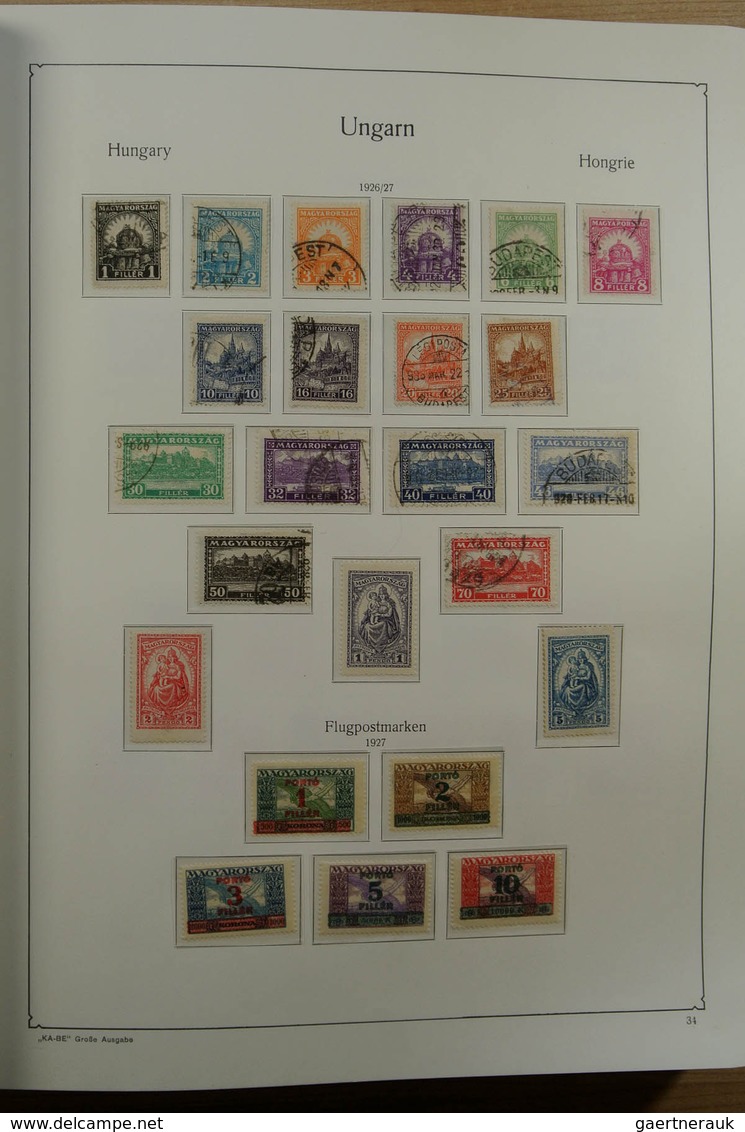 28432 Ungarn: 1871-1983. Very well filled, MNH, mint hinged and used collection Hungary 1841-1983 in 3 Kab