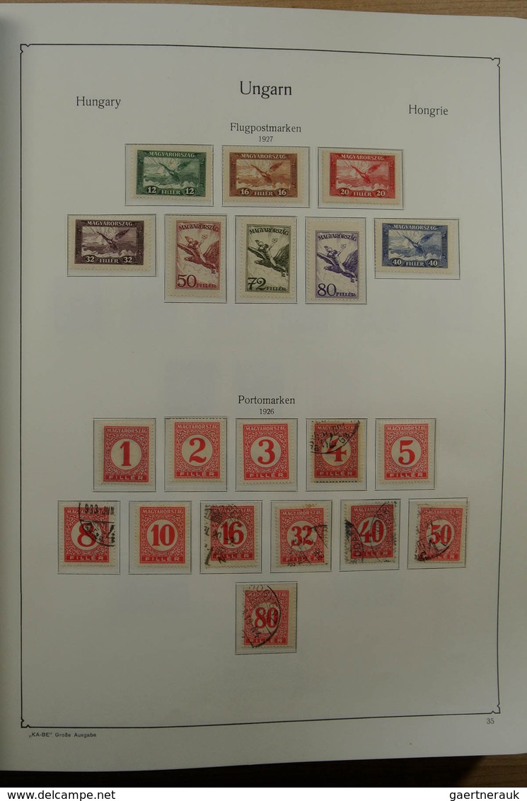 28432 Ungarn: 1871-1983. Very well filled, MNH, mint hinged and used collection Hungary 1841-1983 in 3 Kab