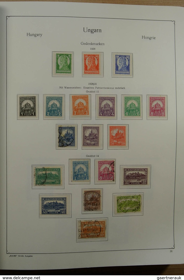 28432 Ungarn: 1871-1983. Very well filled, MNH, mint hinged and used collection Hungary 1841-1983 in 3 Kab