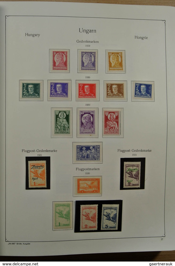 28432 Ungarn: 1871-1983. Very well filled, MNH, mint hinged and used collection Hungary 1841-1983 in 3 Kab