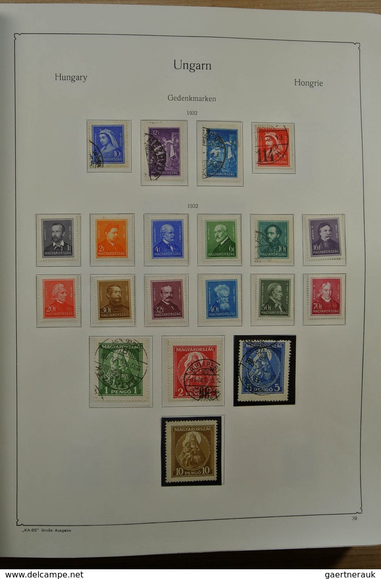 28432 Ungarn: 1871-1983. Very well filled, MNH, mint hinged and used collection Hungary 1841-1983 in 3 Kab