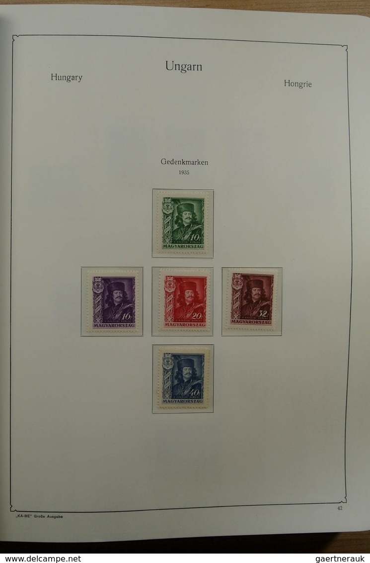 28432 Ungarn: 1871-1983. Very well filled, MNH, mint hinged and used collection Hungary 1841-1983 in 3 Kab