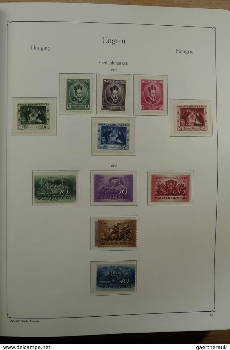 28432 Ungarn: 1871-1983. Very well filled, MNH, mint hinged and used collection Hungary 1841-1983 in 3 Kab