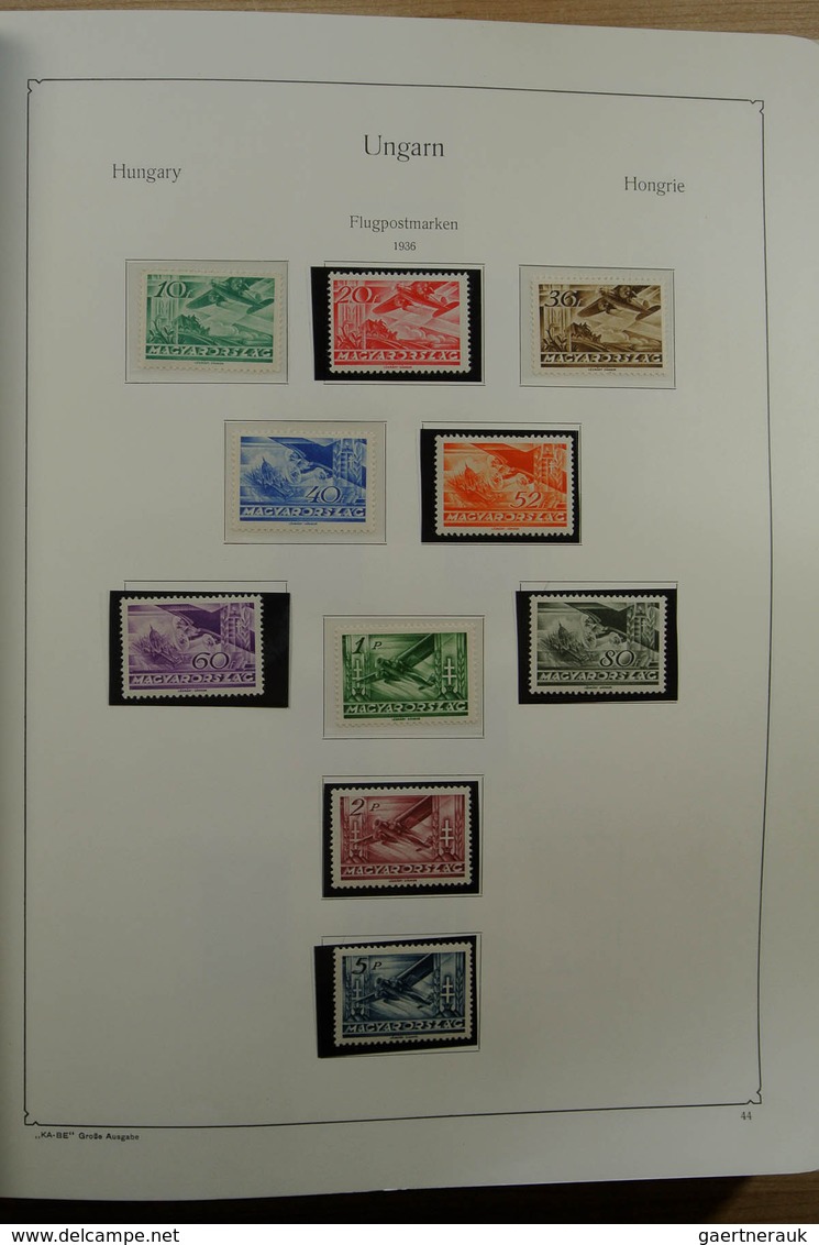 28432 Ungarn: 1871-1983. Very well filled, MNH, mint hinged and used collection Hungary 1841-1983 in 3 Kab