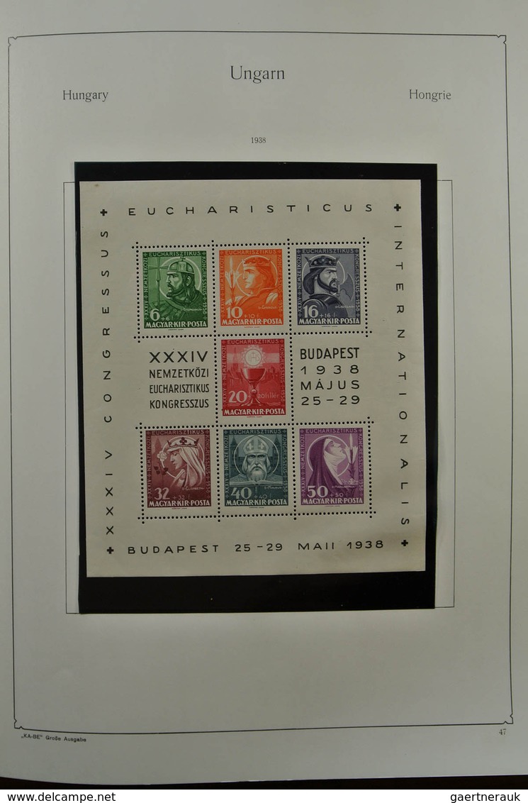 28432 Ungarn: 1871-1983. Very well filled, MNH, mint hinged and used collection Hungary 1841-1983 in 3 Kab