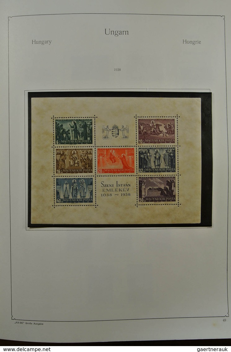 28432 Ungarn: 1871-1983. Very well filled, MNH, mint hinged and used collection Hungary 1841-1983 in 3 Kab