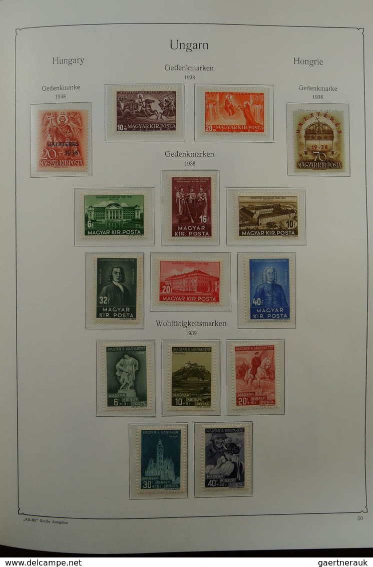 28432 Ungarn: 1871-1983. Very well filled, MNH, mint hinged and used collection Hungary 1841-1983 in 3 Kab