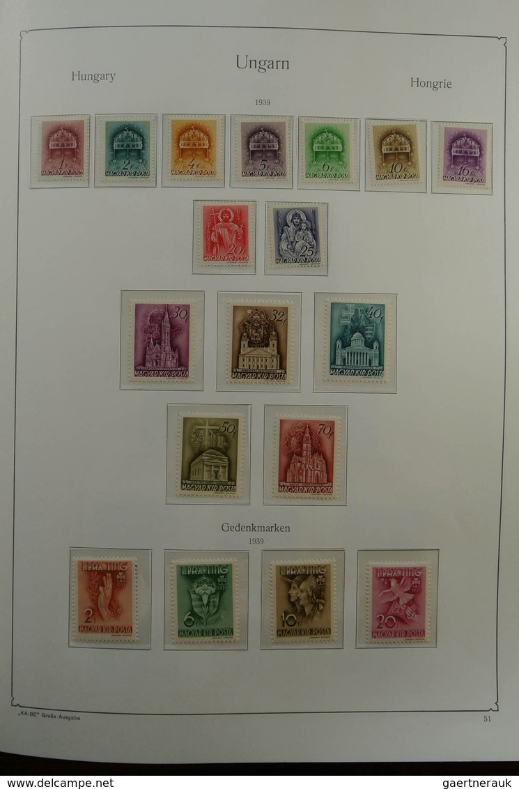 28432 Ungarn: 1871-1983. Very well filled, MNH, mint hinged and used collection Hungary 1841-1983 in 3 Kab