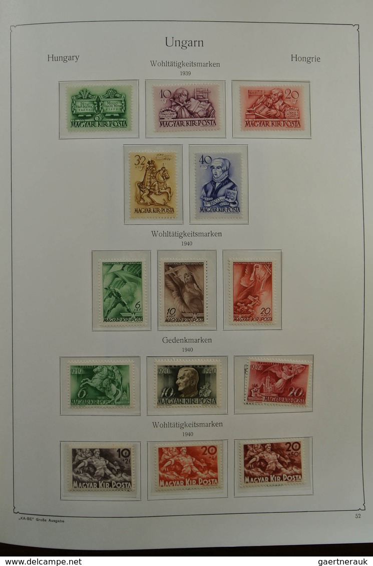 28432 Ungarn: 1871-1983. Very well filled, MNH, mint hinged and used collection Hungary 1841-1983 in 3 Kab