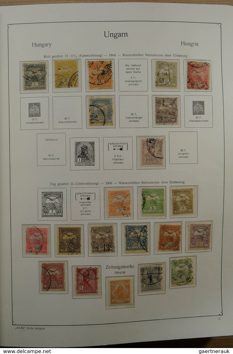 28432 Ungarn: 1871-1983. Very well filled, MNH, mint hinged and used collection Hungary 1841-1983 in 3 Kab