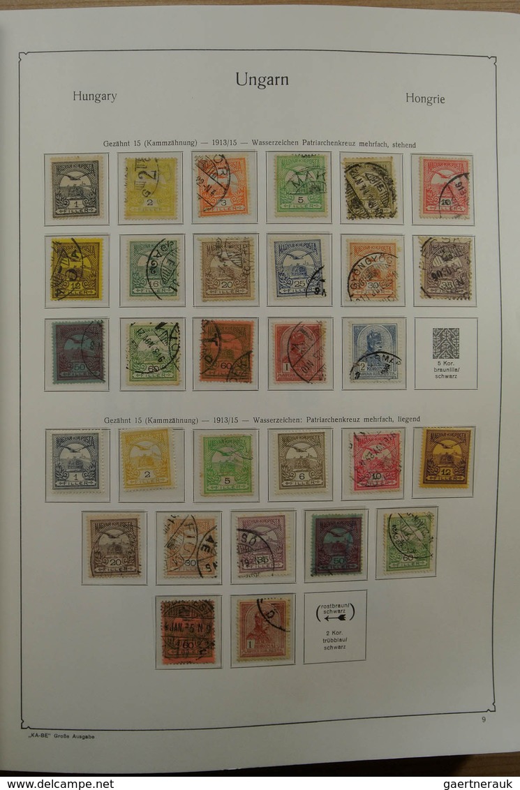 28432 Ungarn: 1871-1983. Very well filled, MNH, mint hinged and used collection Hungary 1841-1983 in 3 Kab