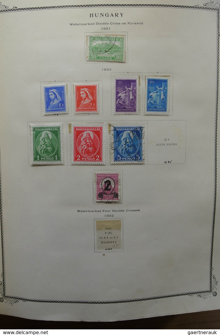 28433 Ungarn: 1871-1976. Well filled, MNH, mint hinged and used collection Hungary 1871-1976 in fat Scott