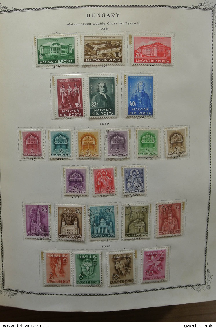 28433 Ungarn: 1871-1976. Well filled, MNH, mint hinged and used collection Hungary 1871-1976 in fat Scott