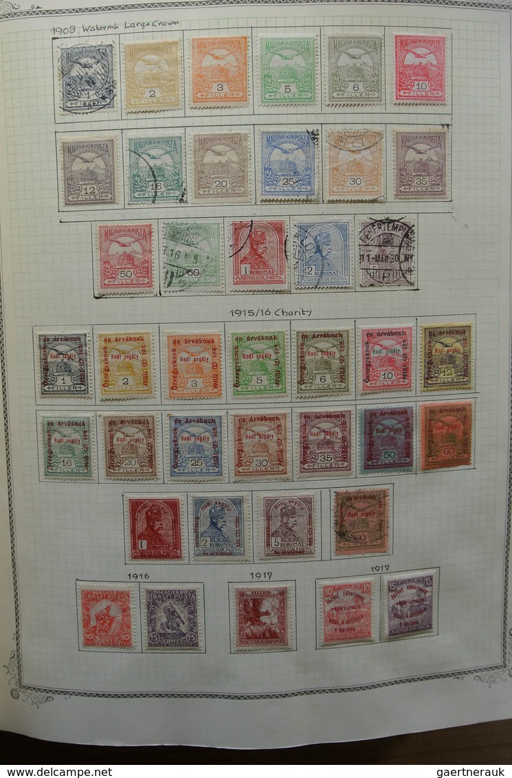 28433 Ungarn: 1871-1976. Well filled, MNH, mint hinged and used collection Hungary 1871-1976 in fat Scott