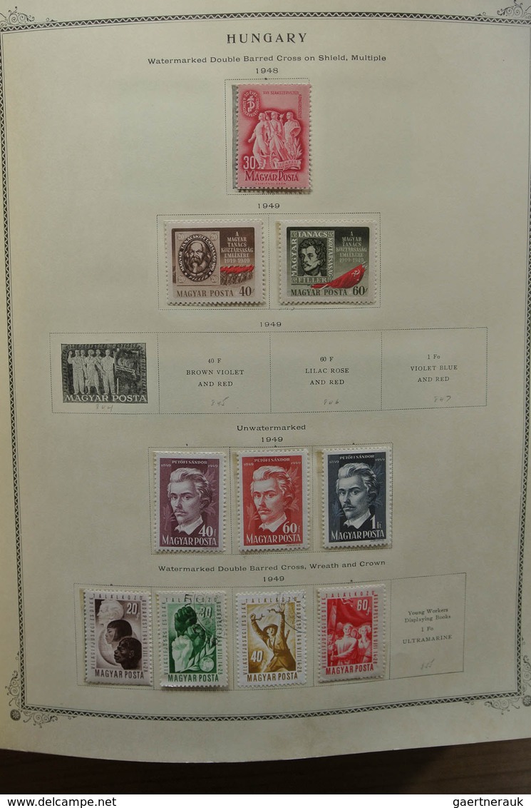 28433 Ungarn: 1871-1976. Well filled, MNH, mint hinged and used collection Hungary 1871-1976 in fat Scott