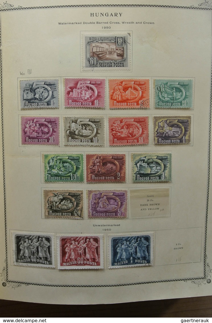 28433 Ungarn: 1871-1976. Well filled, MNH, mint hinged and used collection Hungary 1871-1976 in fat Scott