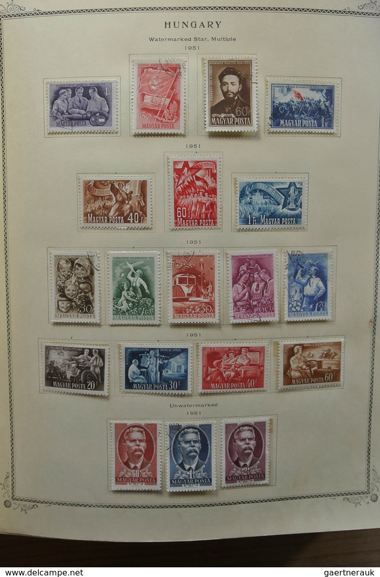 28433 Ungarn: 1871-1976. Well filled, MNH, mint hinged and used collection Hungary 1871-1976 in fat Scott