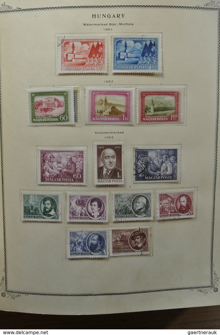 28433 Ungarn: 1871-1976. Well filled, MNH, mint hinged and used collection Hungary 1871-1976 in fat Scott