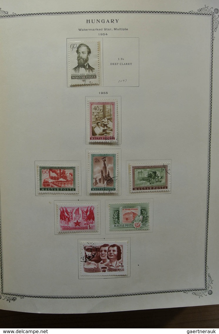 28433 Ungarn: 1871-1976. Well filled, MNH, mint hinged and used collection Hungary 1871-1976 in fat Scott