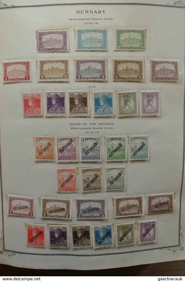 28433 Ungarn: 1871-1976. Well filled, MNH, mint hinged and used collection Hungary 1871-1976 in fat Scott