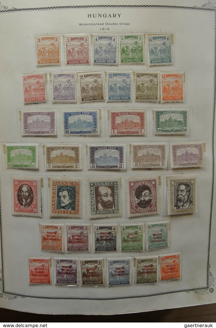 28433 Ungarn: 1871-1976. Well filled, MNH, mint hinged and used collection Hungary 1871-1976 in fat Scott