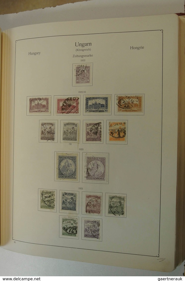 28434 Ungarn: 1871/1975: Well filled, mostly used collection Hungary 1871-1975 in 2 albums. Collection con