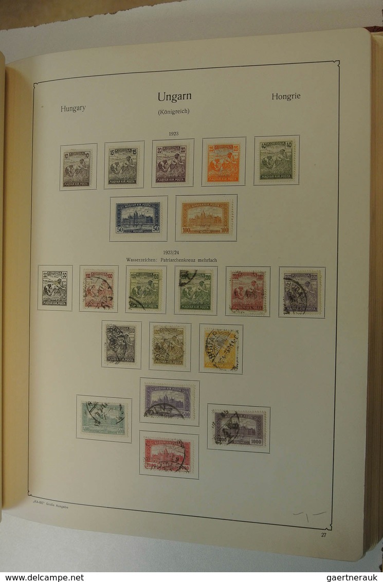 28434 Ungarn: 1871/1975: Well filled, mostly used collection Hungary 1871-1975 in 2 albums. Collection con