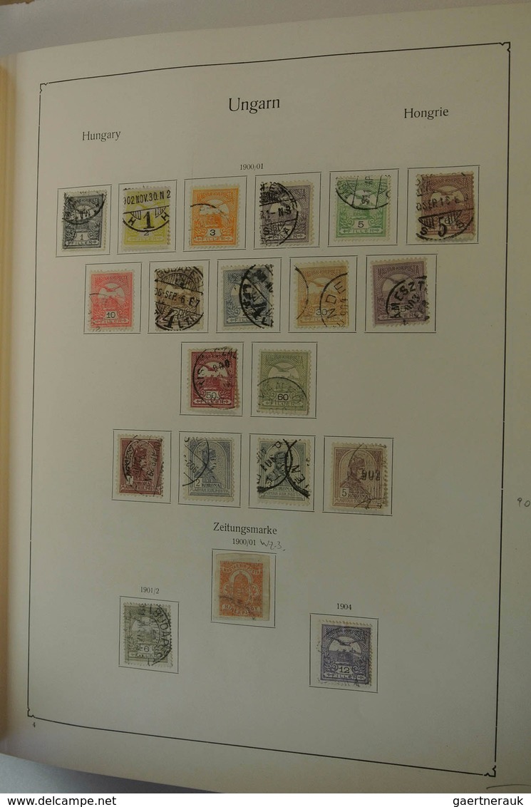 28434 Ungarn: 1871/1975: Well filled, mostly used collection Hungary 1871-1975 in 2 albums. Collection con