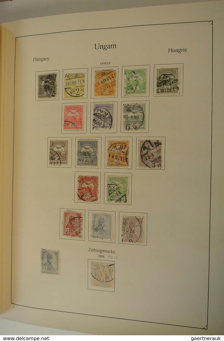 28434 Ungarn: 1871/1975: Well filled, mostly used collection Hungary 1871-1975 in 2 albums. Collection con