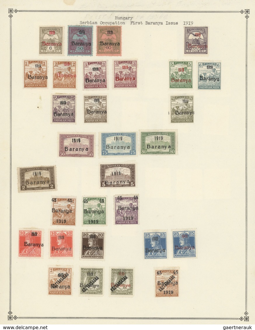 28435 Ungarn: 1871/1963, Mint And Used Collection On Album Pages, Collected Very Intensively From Franz Jo - Lettres & Documents