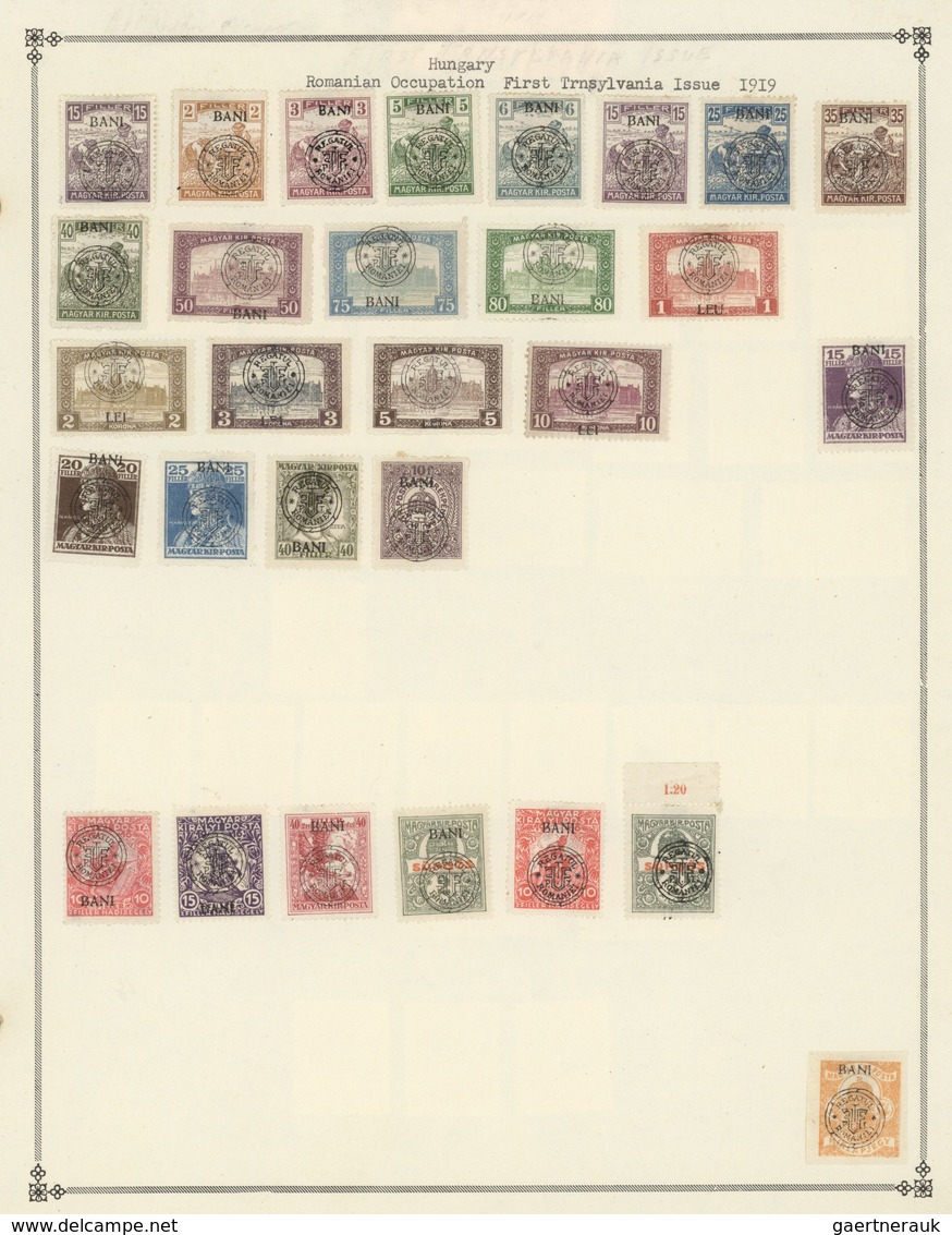 28435 Ungarn: 1871/1963, mint and used collection on album pages, collected very intensively from Franz Jo