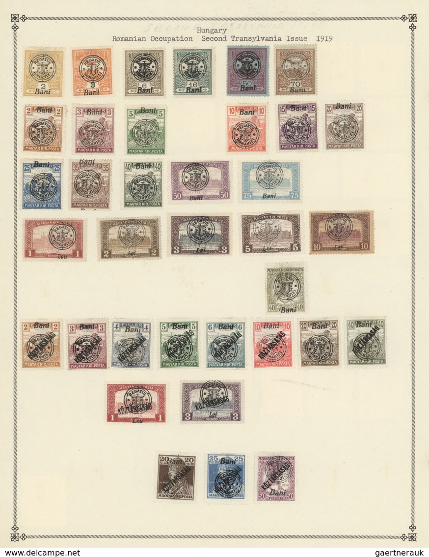 28435 Ungarn: 1871/1963, mint and used collection on album pages, collected very intensively from Franz Jo