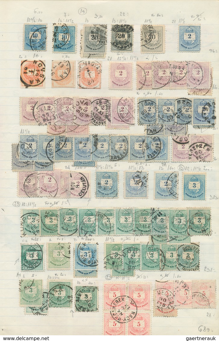 28436 Ungarn: 1871/1943, Comprehensive Mint And Used Collection/accumulation Mounted On Pages In Two Folde - Brieven En Documenten