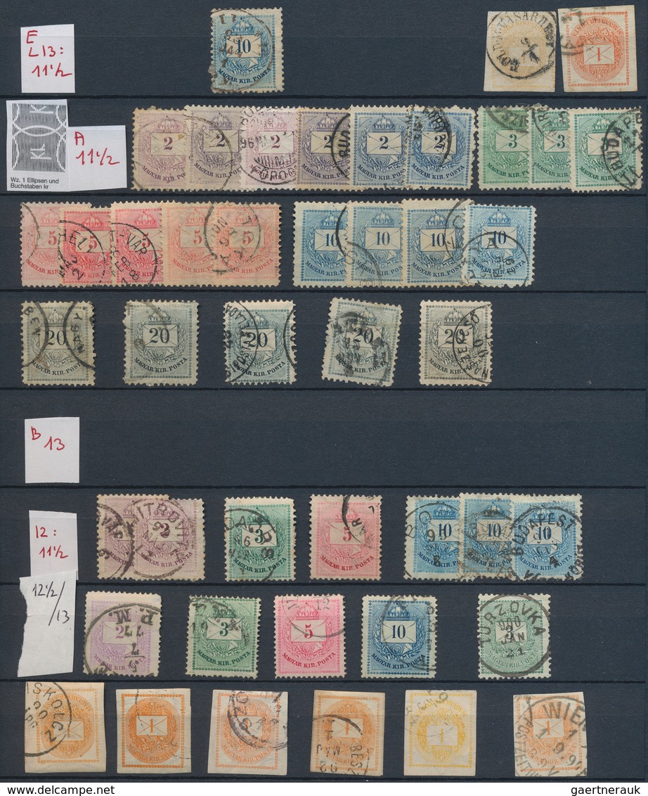 28439 Ungarn: 1871/1919, Mint And Used Collection On Stocksheets, From A Nice Part 1st Issues Incl. 15kr. - Lettres & Documents