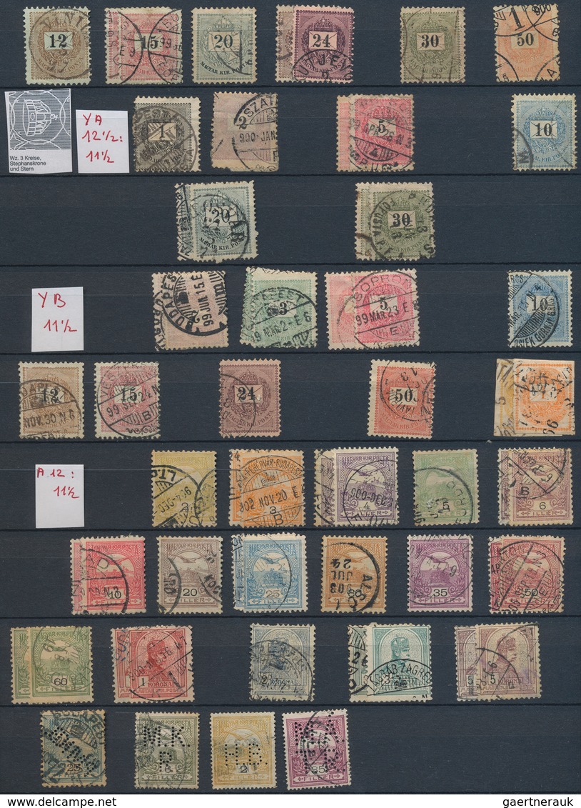 28439 Ungarn: 1871/1919, Mint And Used Collection On Stocksheets, From A Nice Part 1st Issues Incl. 15kr. - Lettres & Documents