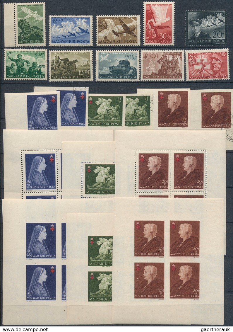 28448 Ungarn: 1919/1944, A Neat Collection On Stocksheets, Partly Collected In Mint And Used, Plenty Of In - Lettres & Documents