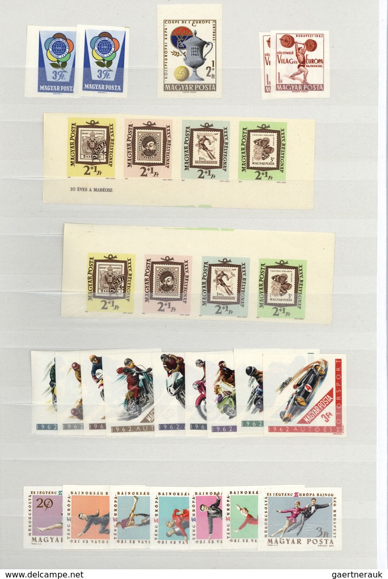 28451 Ungarn: 1933/1981, Mint Accumulation Of Apprx. 1.340 IMPERFORATE Stamps, Apparently Chiefly Complete - Lettres & Documents