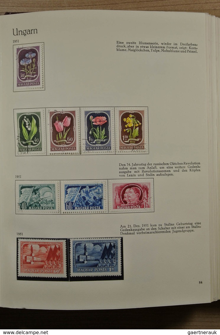 28455 Ungarn: 1950-1974. Partly double, well filled collection Hungary 1950-1974 in 3 Behrens albums. Coll