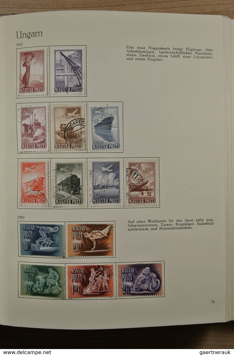 28455 Ungarn: 1950-1974. Partly double, well filled collection Hungary 1950-1974 in 3 Behrens albums. Coll