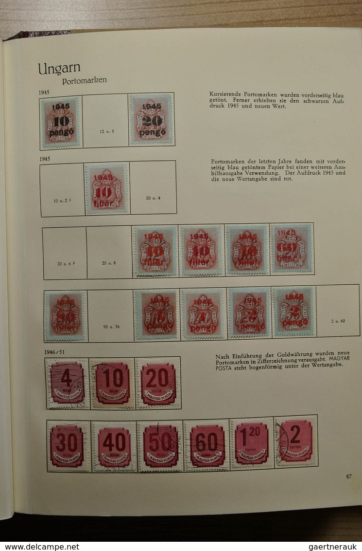 28455 Ungarn: 1950-1974. Partly double, well filled collection Hungary 1950-1974 in 3 Behrens albums. Coll