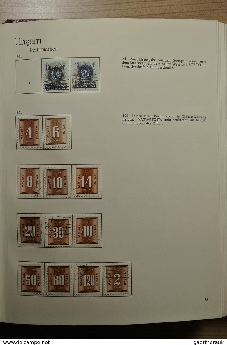 28455 Ungarn: 1950-1974. Partly double, well filled collection Hungary 1950-1974 in 3 Behrens albums. Coll