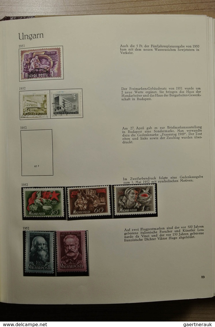 28455 Ungarn: 1950-1974. Partly double, well filled collection Hungary 1950-1974 in 3 Behrens albums. Coll