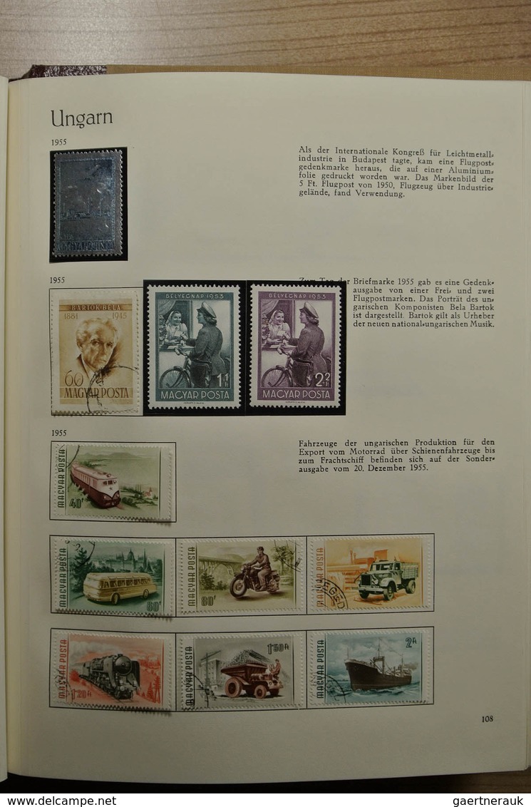 28455 Ungarn: 1950-1974. Partly double, well filled collection Hungary 1950-1974 in 3 Behrens albums. Coll