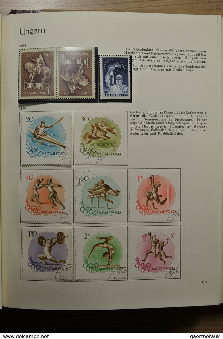 28455 Ungarn: 1950-1974. Partly double, well filled collection Hungary 1950-1974 in 3 Behrens albums. Coll