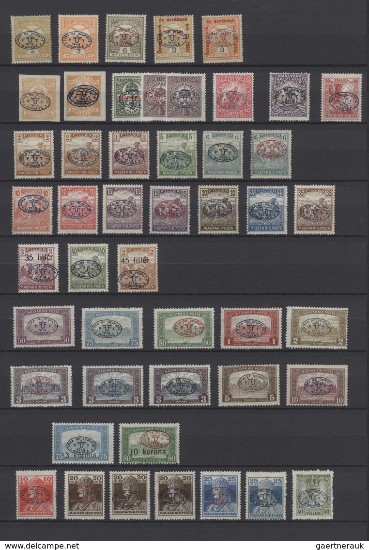 28461 Ungarn - Besetzte Gebiete: Debrecen (Debreczin): 1919/1920, Mint Collection Of More Than 150 Stamps, - Debreczen