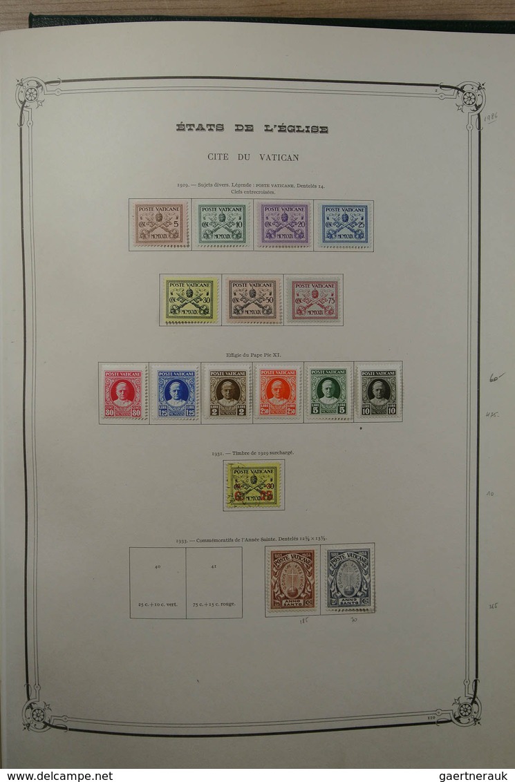 28465 Vatikan: 1852-1976. Very Well Filled, Mint Hinged And Used Collection Vatican 1852-1976 In Large Yve - Lettres & Documents